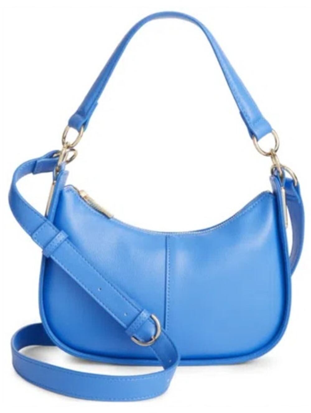 On 34th Women's "Dyanne" Solid Saddle Bag in Regatta Blue